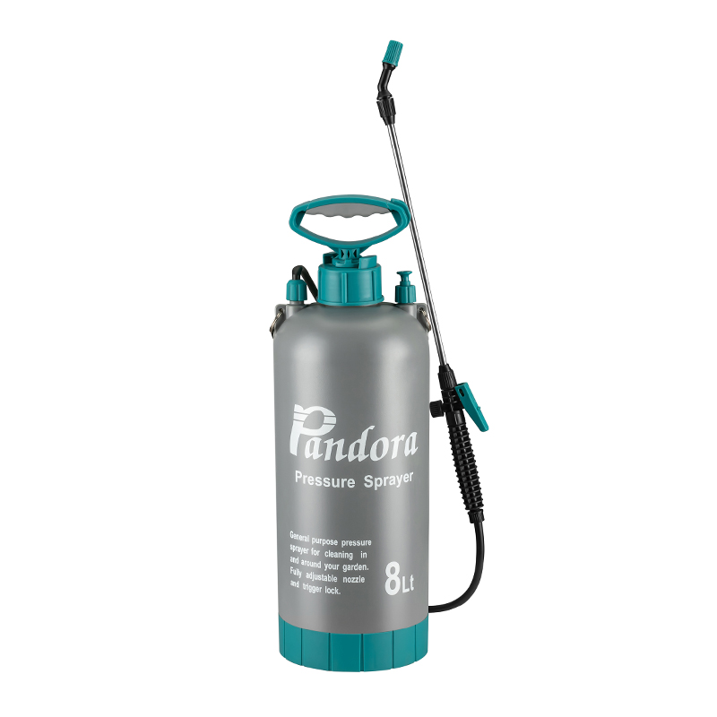 8-Liter/270-OZ/4-Gallon en Steel Stainless Steel Nozzle Agricultural Plastic Hand Pump Pressure Trigger Mist Spray Bottle